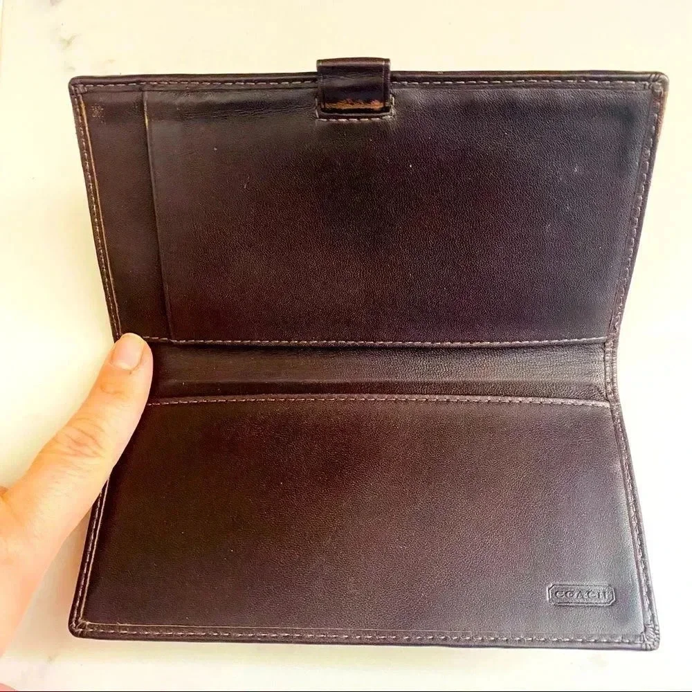 Coach Signature Large Envelope Wallet